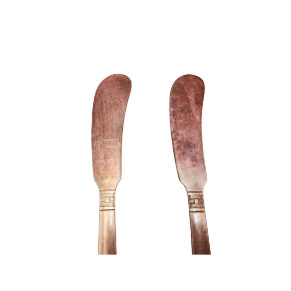 National Silver Co Calvalcade Butter Spreaders Set of 2 Silverplate 5.75" 1946 - Picture 4 of 8